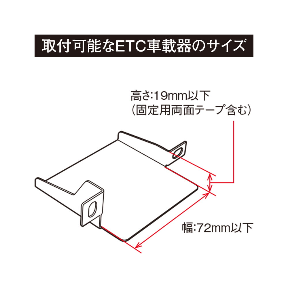 取付可能なETC車載器