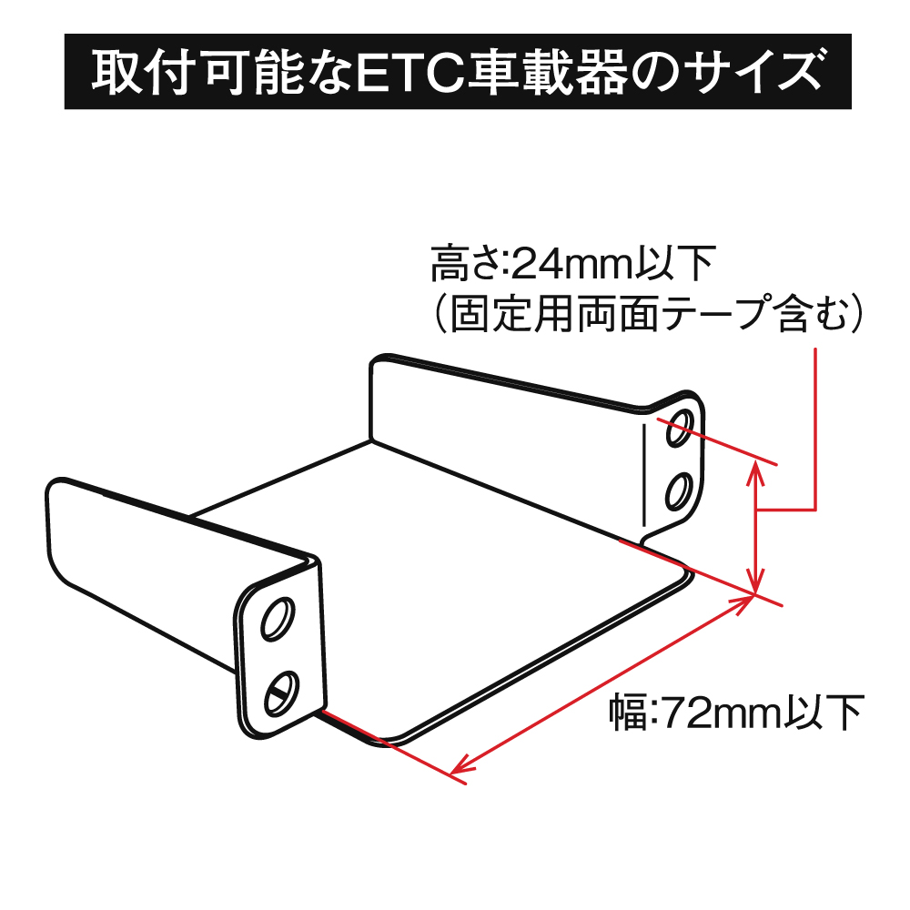 取付可能なETC車載器