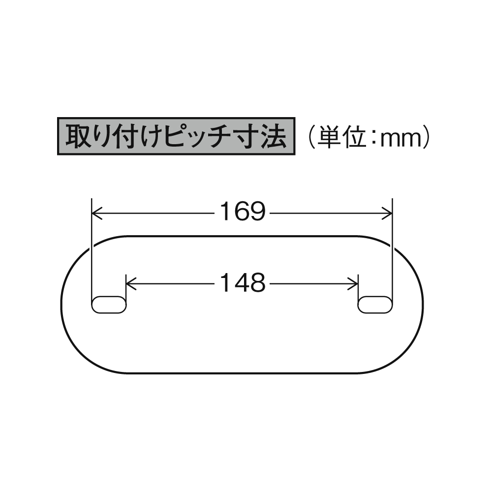 取り付けピッチ寸法