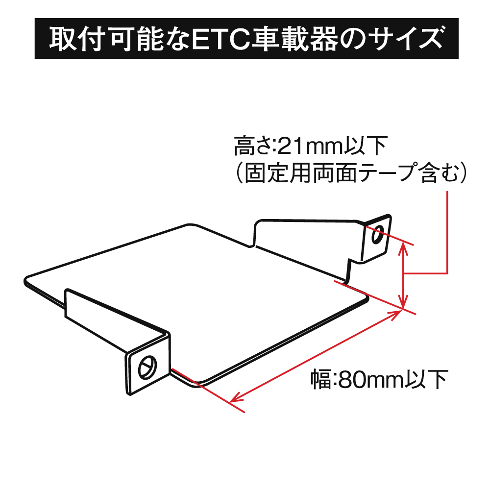 取付可能なETC車載器